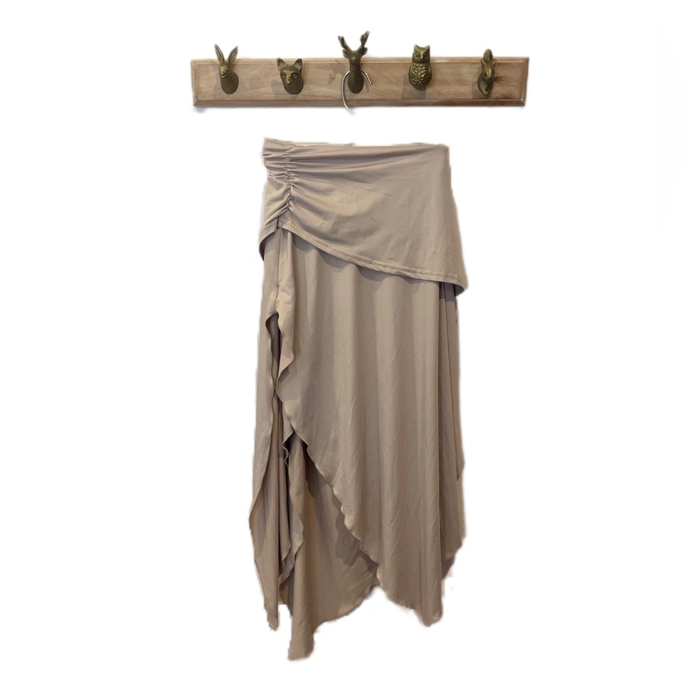 ✨🧝🏽‍♀️ Layered Elven Skirt Mid Calf in Cream